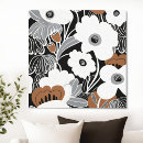 Search for black and white floral canvas prints Elegant