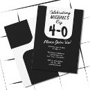 Search for celebration 40th birthday invitations Modern