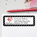 Search for forty return address labels Black