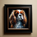 Search for spaniel art King charles cavalier spaniel