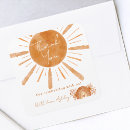 Search for sunshine baby shower stickers Watercolor sun