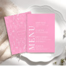 Search for pink menus Boho bohemian