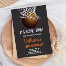 Search for basketball and hoop invitations For kids