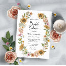 Search for sunflower bridal shower invitations Elegant calligraphy script