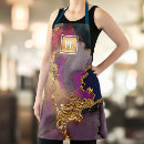 Search for navy blue monogram aprons Watercolor