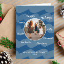 Search for striped christmas cards Blue