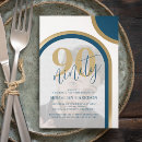 Search for gold 90th birthday invitations Stylish