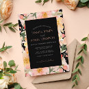 Search for peach black wedding invitations Minimalist