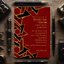Search for red black and gold invitations Stylish