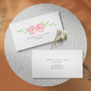 Search for watercolor flowers business cards Girly