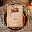 Search for orange thanksgiving invitations Elegant script