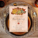 Search for orange thanksgiving invitations Elegant script