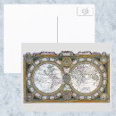 Search for vintage world globe postcards Geography