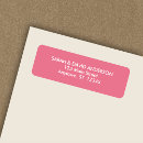 Search for pink return address labels Birthday