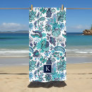 Search for vintage beach towels Botanical