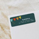 Search for purple teal return address labels Bat mitzvah
