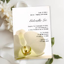 Search for white orchid bridal shower invitations Elegant
