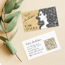 Search for curly hair business cards Hairdresser