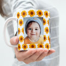 Search for sunflower photo mugs Yellow