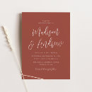 Search for rust wedding invitations Contemporary