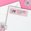 Search for pink daisy return address labels Simple