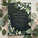 Search for green leaves wedding invitations Spring summer fall
