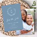 Search for rustic blue invitations Botanical