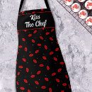 Search for kiss the chef aprons Red lips