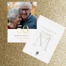 Search for anniversary photo wedding stationery Gold