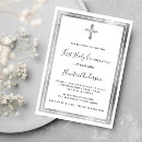 Search for silver cross first communion invitations Boy