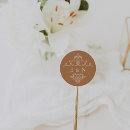 Search for vintage monogram wedding stickers Elegant