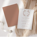 Search for monogram wreath wedding invitations Classic formal elegant