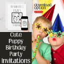 Search for puppy party invitations Cartoon