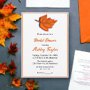 Search for autumn leaves bridal shower invitations Elegant