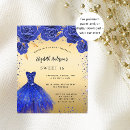 Search for flowers sweet 16 invitations Gold