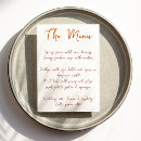 Search for handwritten wedding menus Terracotta