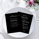 Search for menu and wedding programs Modern