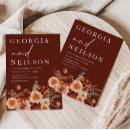 Search for brown and orange wedding invitations Boho