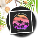 Search for palm tree napkins Beach party