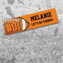 Search for orange and white bumper stickers Black