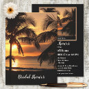 Search for sunset bridal shower invitations Beach
