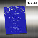 Search for silver stars wedding invitations Royal blue