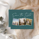 Search for emerald green save the dates Minimal