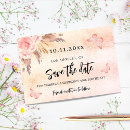 Search for pampas grass save the dates Rose gold