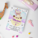 Search for silver star birthday invitations Unicorn