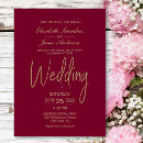 Search for magenta and gold invitations Classic