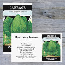 Search for cabbage business cards Vintage