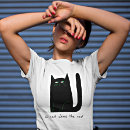 Search for black cat womens tshirts Trendy