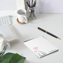 Search for heart shaped notepads White