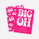 Search for big 40th birthday invitations Simple